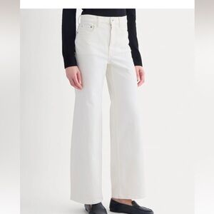 Everlane Way-High Sailor 2.0 Jean in Ecru White Wide Leg